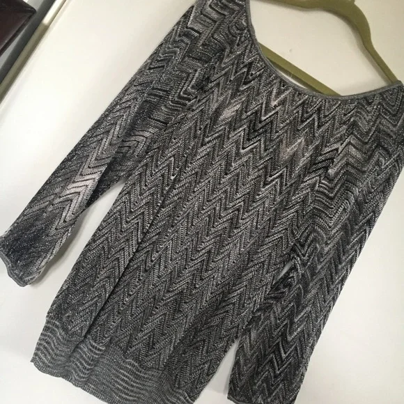 INC Sparkly Tinsel XL Light weight holiday sweater - Picture 8 of 8